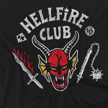 Difuzed - T-Shirt Stranger Things - Maglietta Hellfire Club Stranger Things - Maglia (Tg. XL)