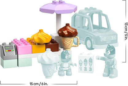 Lego - Duplo 10458 Bluey (Visita alla Gelateria di Bluey) Figure Costruzioni 22pz (2+)