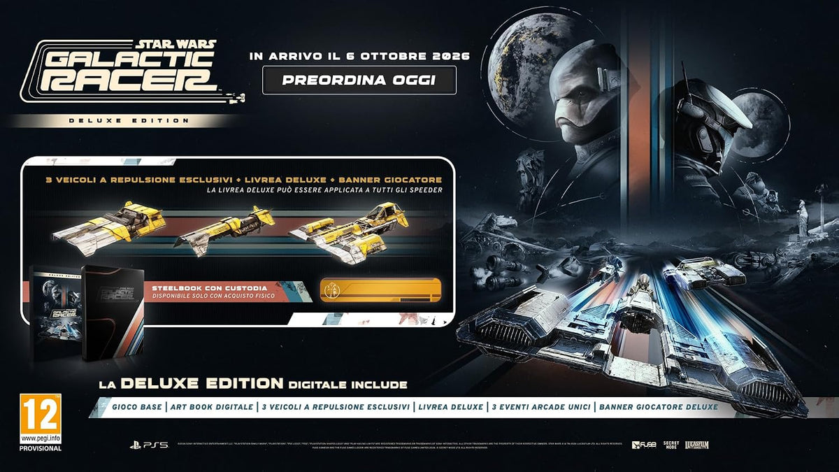 Star Wars: Galactic Racer Deluxe Edition Ps5 Videogioco Playstation 5 Italiano