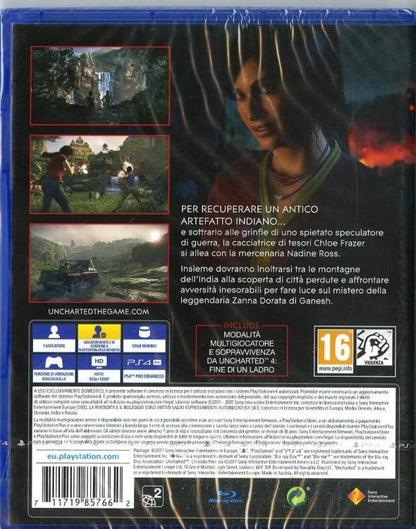 Uncharted L'Eredita Perduta Ps4 Gioco Playstation 4 Videogioco Italiano Ps Hits