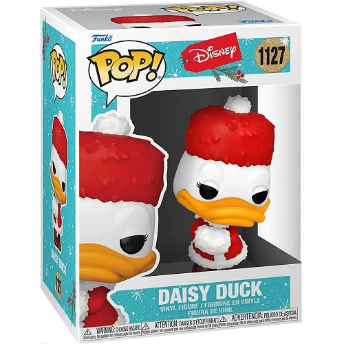 Funko Pop ! Disney Holiday - (1127) Daisy Duck Christmas Figure Paperina 9Cm