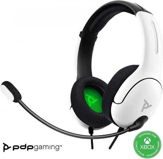 CUFFIE PDP STEREO UFFICIALE CONTROLLER XBOX SERIE X/ONE WIRED LVL40 BIANCO