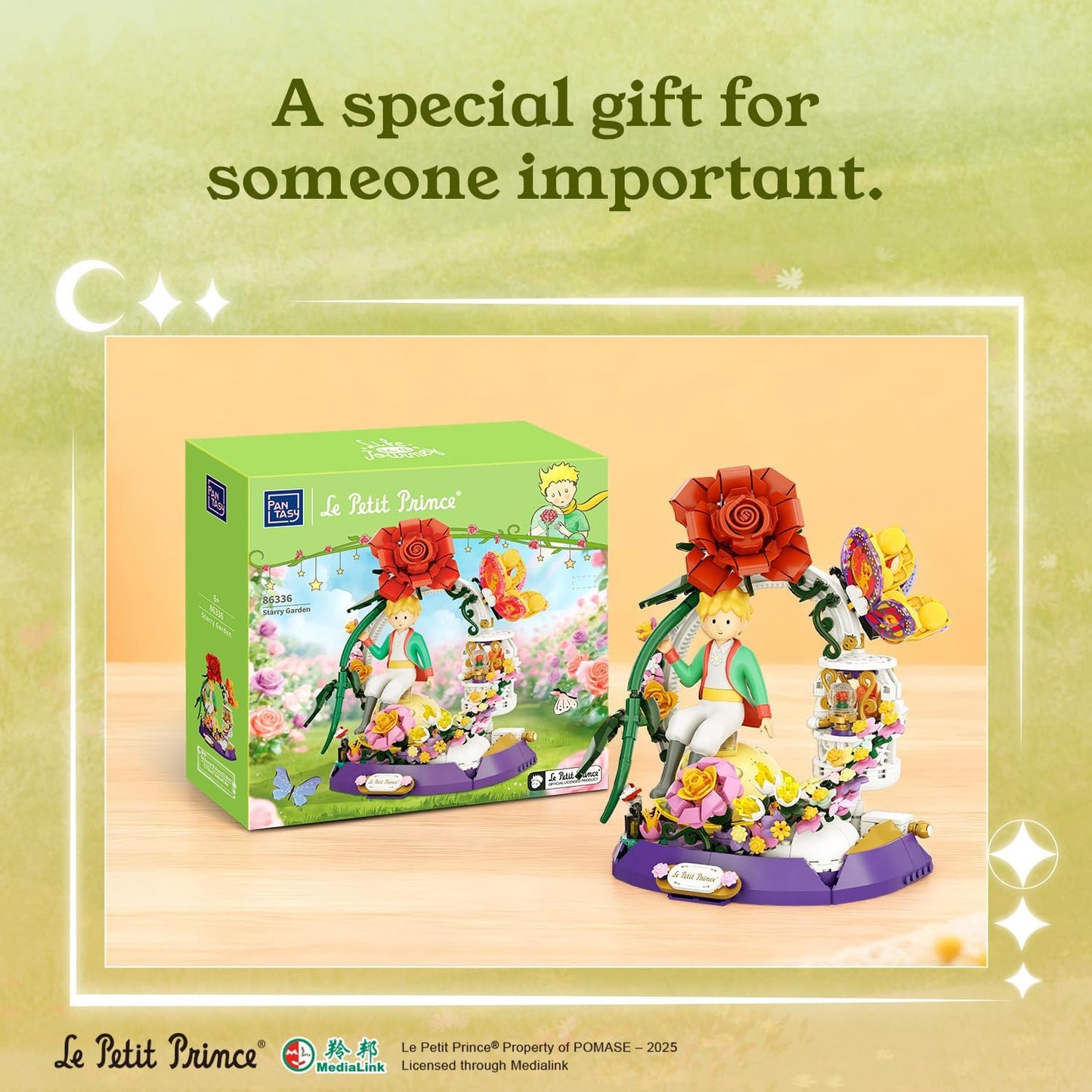 Pantasy 86336 The Little Prince Starry Garden Set Costruzioni 25cm