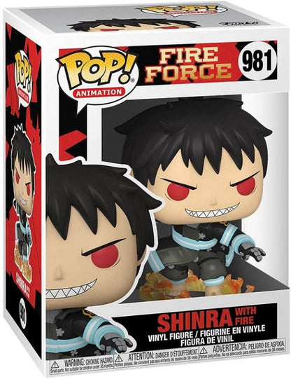 Funko Pop ! Animation - Fire Force Shinra With Fire (981) Vinyl Figure Anime 9Cm