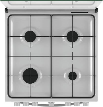 Indesit Cucina Elettrica A Gas Bruc.Forno Elettrico 75Lt 60x60 Bianco