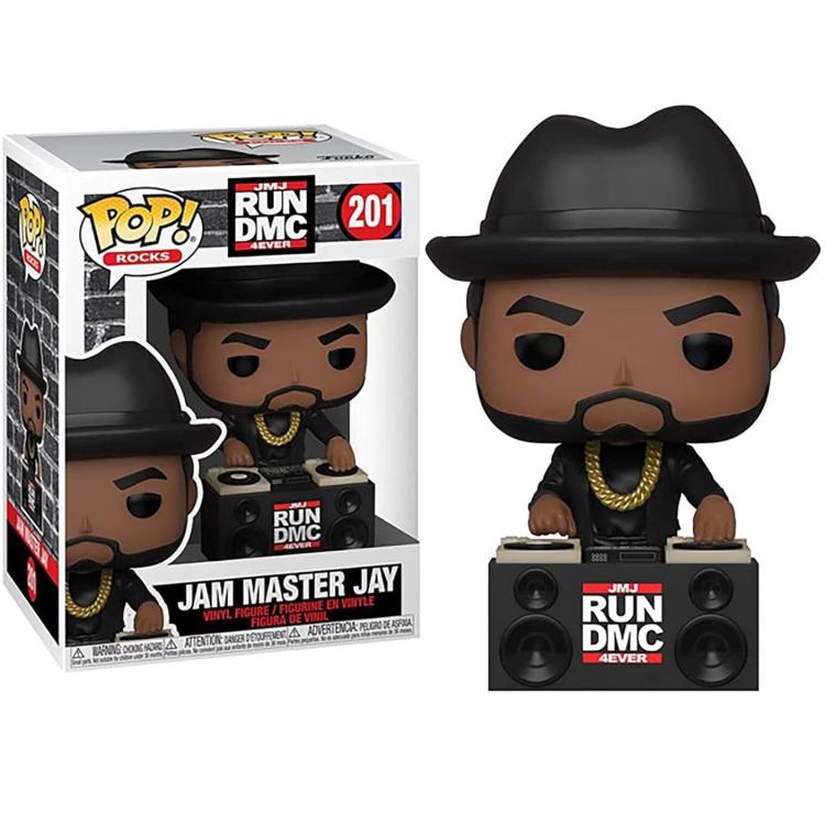Funko Pop ! Rocks - Jmj Run Dmc 4Ever (201) Jam Master Jay Figure 9Cm Statuetta