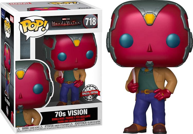 Funko Pop Marvel Wandavision 70S Vision Special Edition Vinyl Figure Sigillato