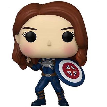 Funko Pop ! Marvel Studios What If..? - Captain Carter (968) Stealth Bobble-Head
