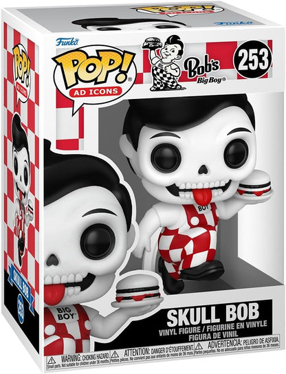 Funko Pop! Ad Icons Bob's Big Boy (253) Skull Bob - Vinyl Figure Statuetta 9cm
