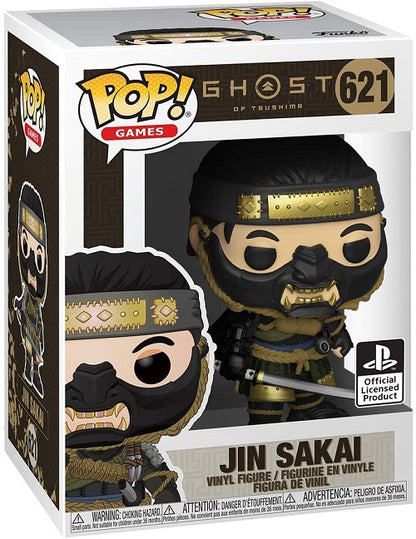 Funko Pop! Ghost Of Tshushima 621 Jin Sakai Ufficiale Playstation Vinyl Statua