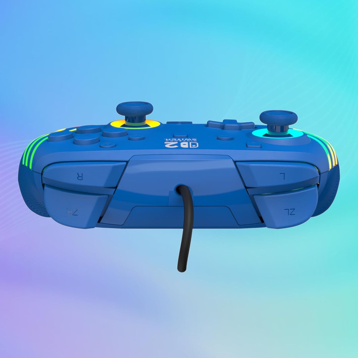 Turtle Beach - Afterglow (Blue) - Controller Wired RGB Retroilluminato Gaming Cablato per Nintendo Switch 2, Funziona anche con Nintendo Switch/Oled (Blu)