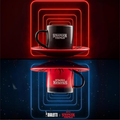 Bialetti Set 2 Tazzine Cambia Colore Stranger Things in Ceramica Serie Netflix