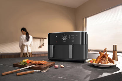 Xiaomi Dual Zone Air Fryer Friggitrice ad Aria 2 Scomparti 10l Nero 2700w