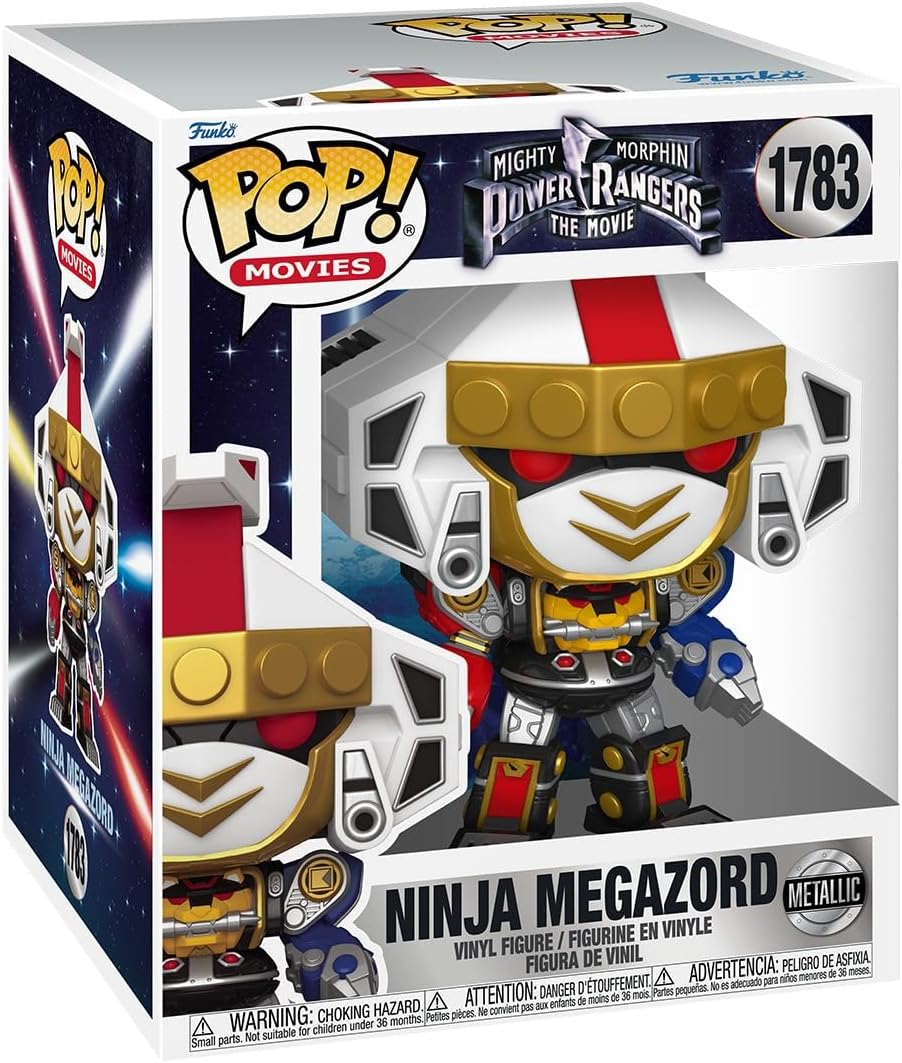 Funko Pop ! Movies - Power Ranger Mighty Morphin (1783) Ninja Megazord Metalic 15cm
