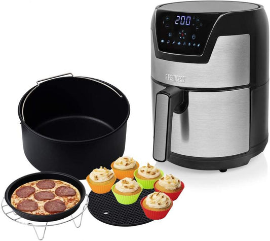 Friggitrice Aerofryer Digitale 4.5L Princess Xxl Ad Aria Calda 1500 W