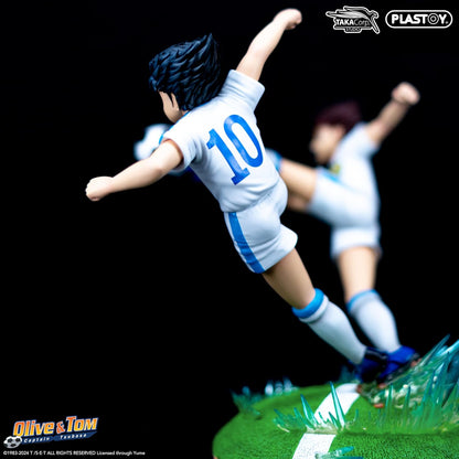 Plastoy Oliver Hutton e Tom Becker - Golden Twin Shoot Statua in Resina 3 cm Captain Tsubasa - Ozora Holly e Benji
