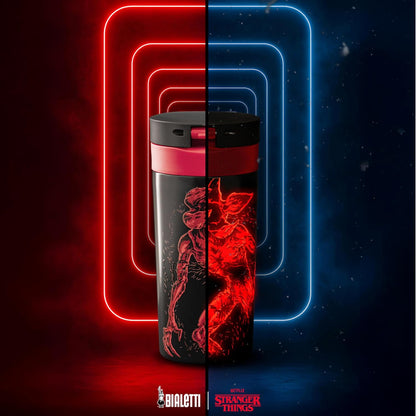 Bialetti Tazza Borraccia da Viaggio Termica Stranger Things 380ml - Serie Netflix