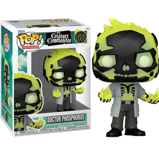 Funk Pop ! Dc Creature Commandos (1480) Doctor Phosphorus Vinyl Figure 9Cm