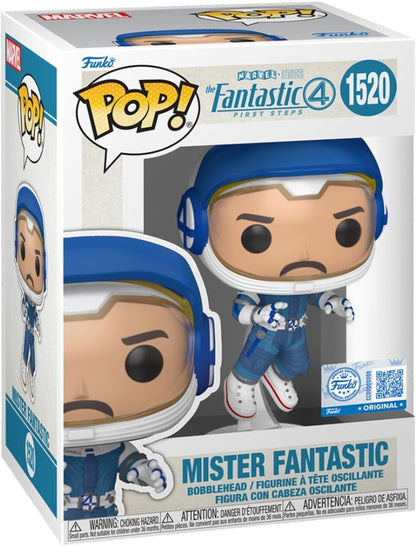 Funko Pop! Marvel: The Fantastic 4 First Steps (1520) Mister Fantastic (Special Edition) Bobblehead Vinyl Figure 9cm