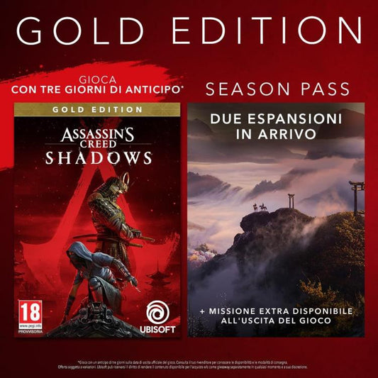 ASSASSIN'S CREED SHADOWS GOLD EDITION PS5 GIOCO ITALIANO PLAYSTATION 5 NUOVO