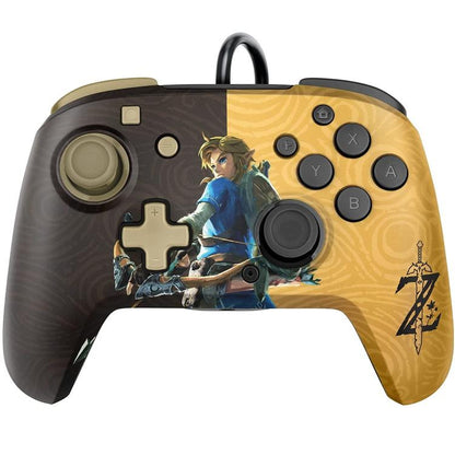 Pdp Nintendo Switch Controller Faceoff Deluxe + Audio Joystick Cablato Pad Zelda
