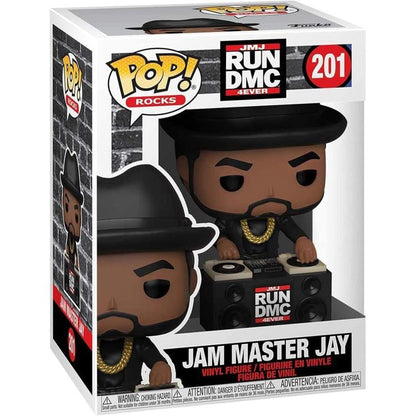Funko Pop ! Rocks - Jmj Run Dmc 4Ever (201) Jam Master Jay Figure 9Cm Statuetta