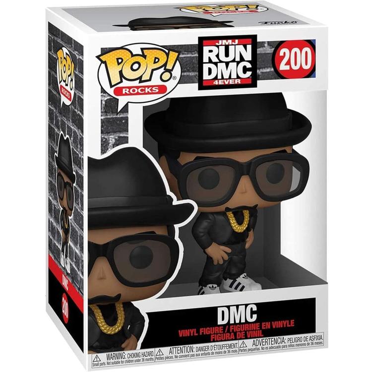 Funko Pop ! Rocks - Jmj Run Dmc 4Ever (200) Dmc Vinyl Figure 9Cm Statuetta