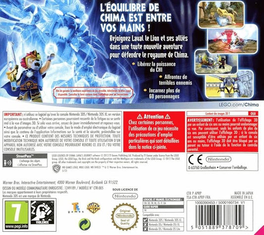 Lego The legends of Chima Nintendo 3DS Nuovo Sigillato EU