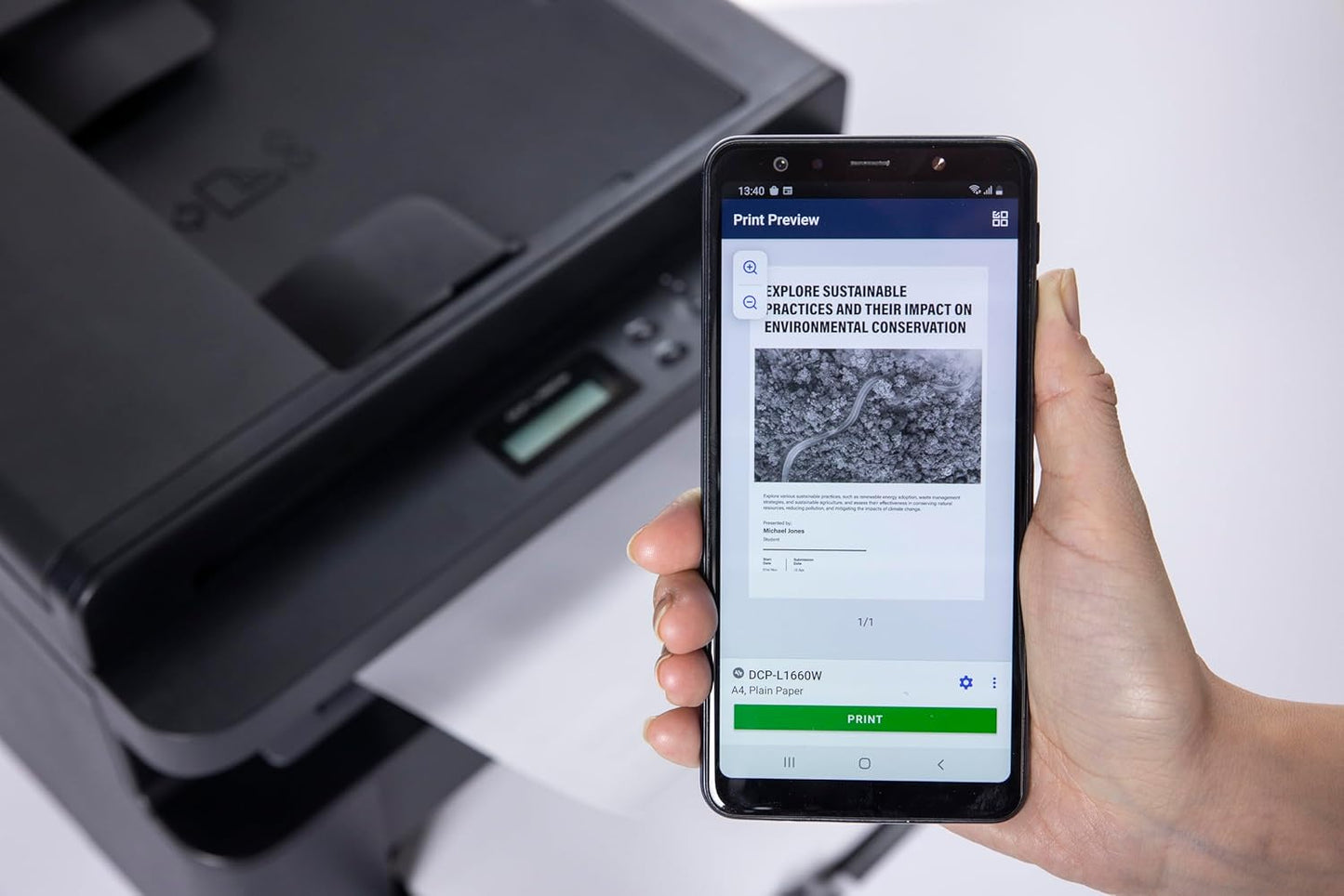 Brother DCPL1660W Stampante Multifunzione Laser 20ppm Wi-Fi / USB 5GHz