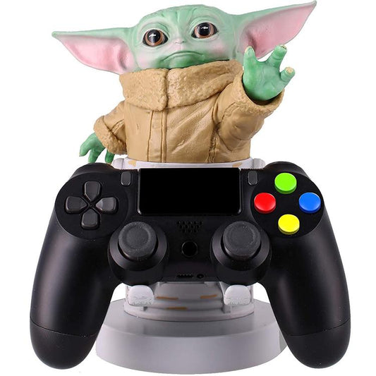 Cable Guys Star Wars Baby Yoda Statuetta Stand Per Smartphone E ControllerGioco
