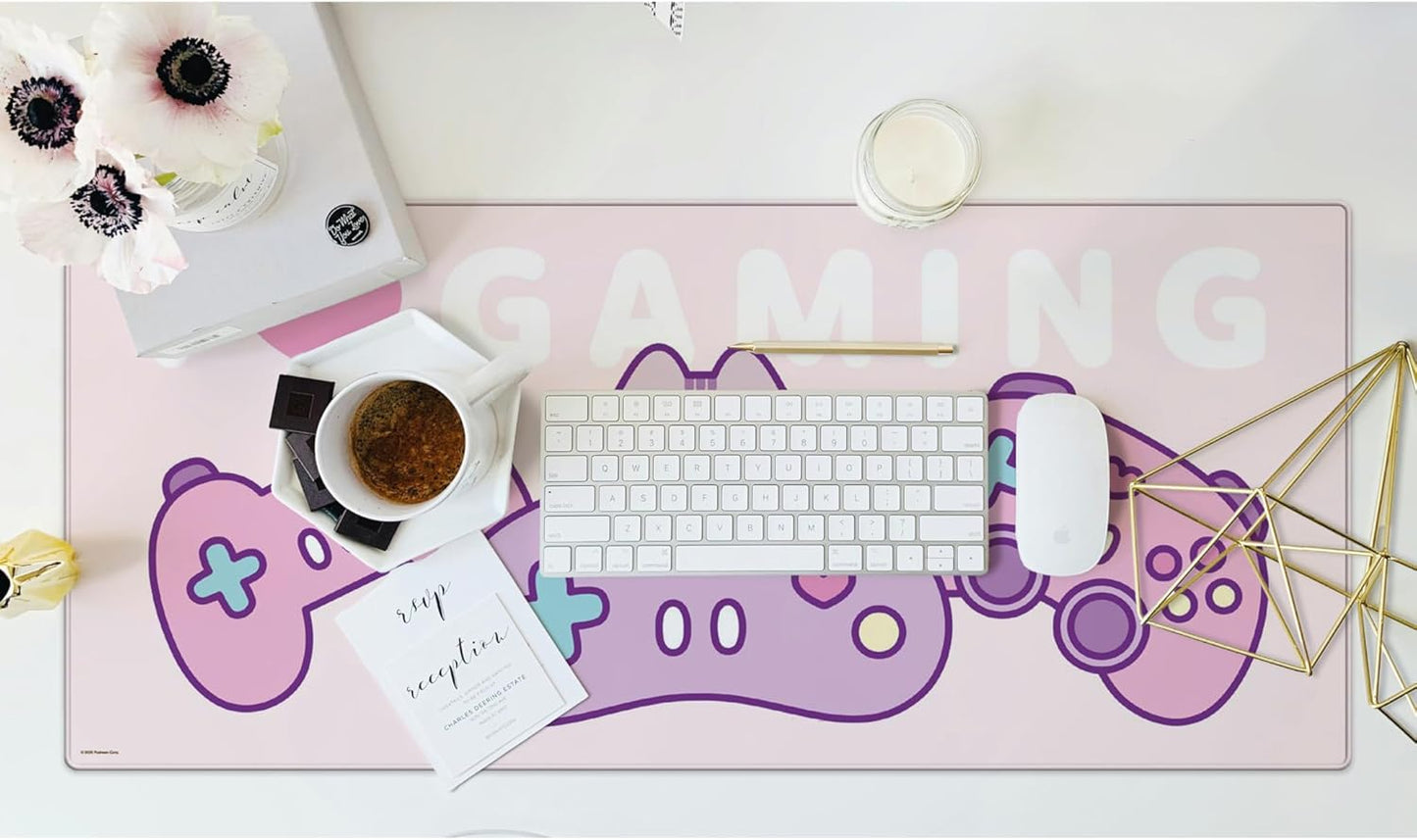 Pusheen: (I Love Gaming) Tappetino da Scrivania XXL Deskmat Mouse Tastiera 80x35cm