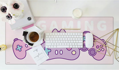 Pusheen: (I Love Gaming) Tappetino da Scrivania XXL Deskmat Mouse Tastiera 80x35cm
