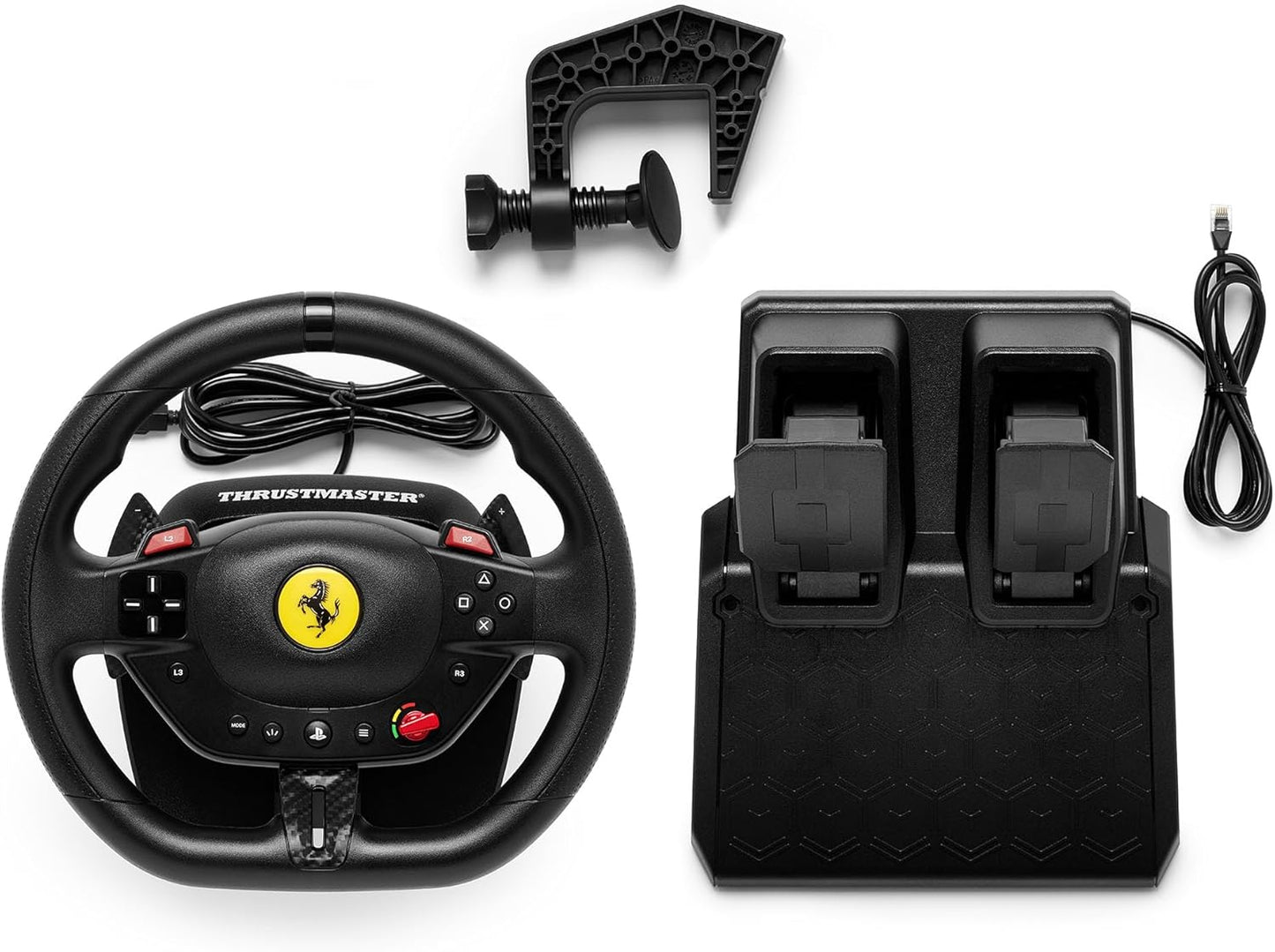 Thrustmaster Volante T98 Ferrari 296 GTB + Pedaliera Ps5/Ps4 Pc Nuovo F1