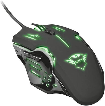 Trust Gaming Mouse Gxt 108 Rava Illuminato Rgb Gioco Pc Laptop Ps4 Ps5 Xbox One