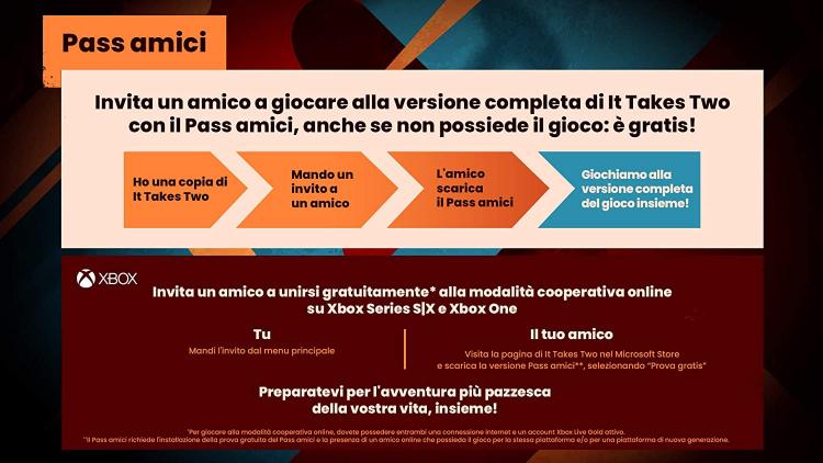 It Takes Two Xbox One Videogioco Italiano Xbox Series X Gioco Co-Op Nuovo