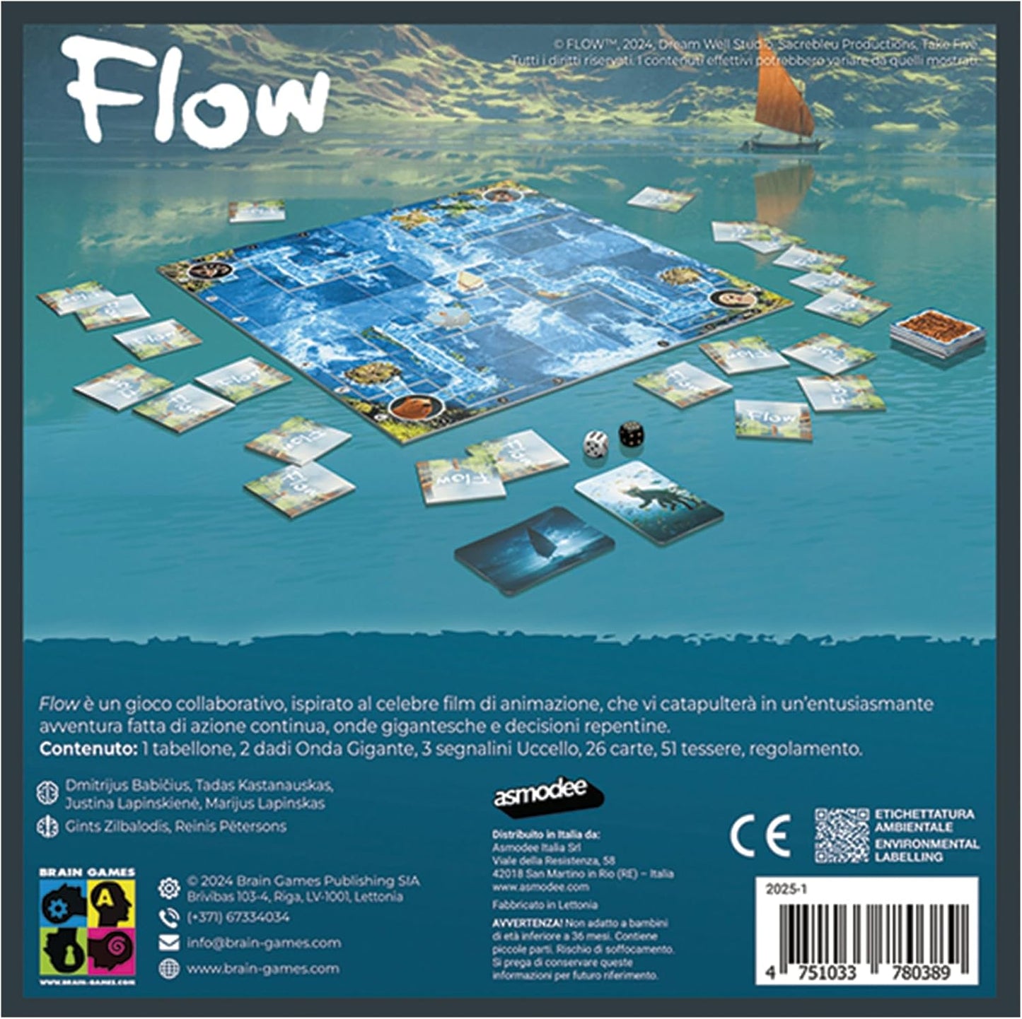Asmodee Flow Gioco da Tavolo 1-6 Giocatori - Edizione in Italiano