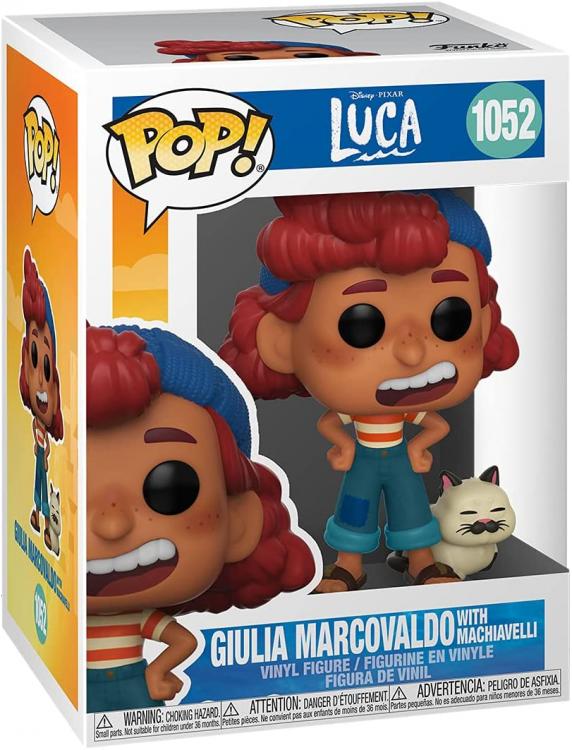 Funko Pop Disney Luca (1052) Giulia Marcovaldo E Machiavelli Vinyl Figure Pixar