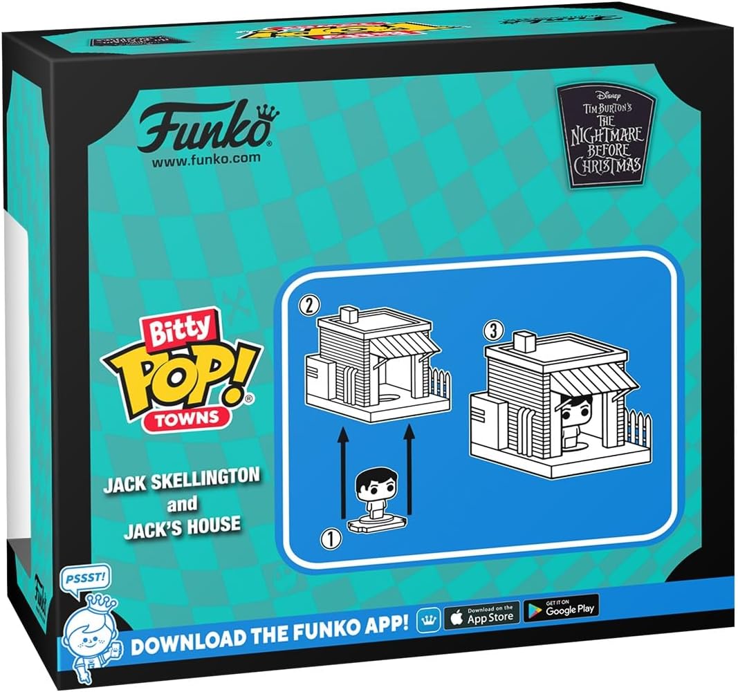 Funko Bitty Pop! Towns: The Nightmare Before Christmas - Jack Skellington And Jack's House