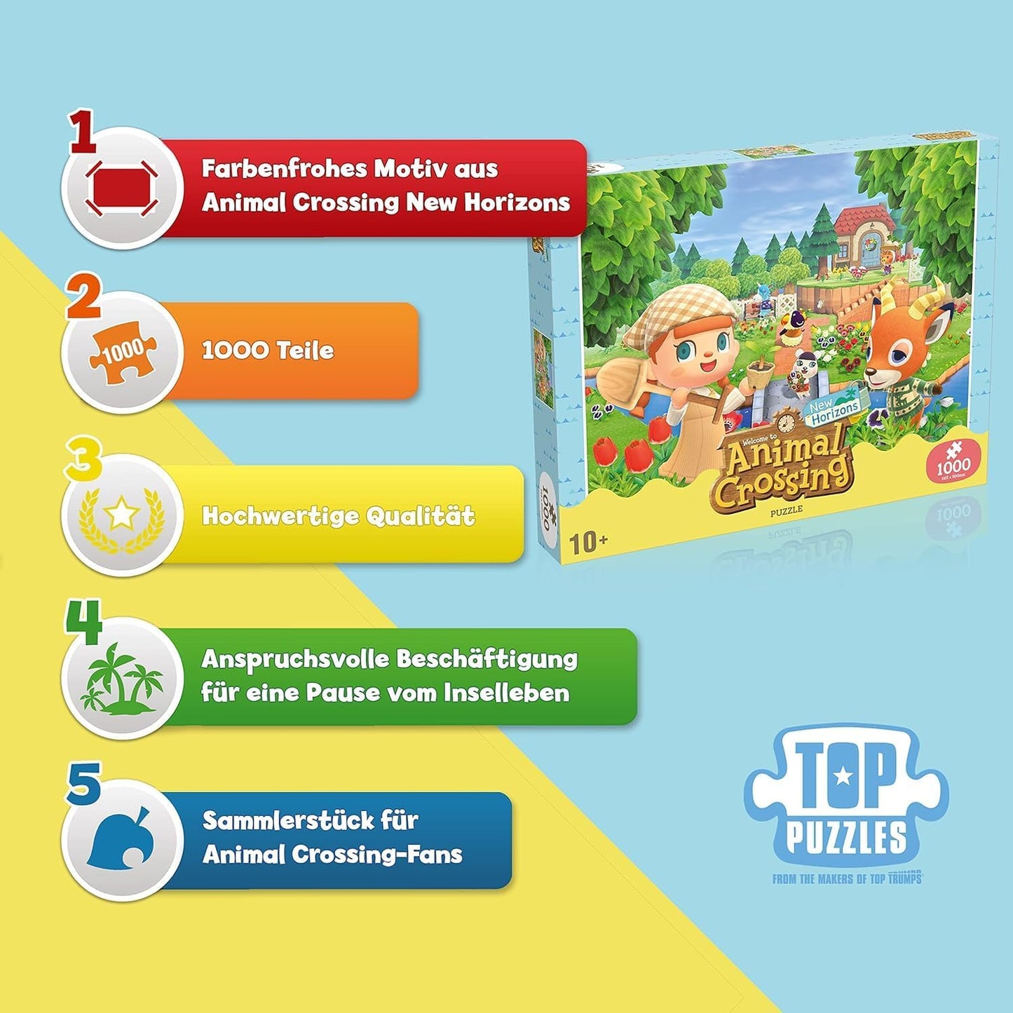 Winning Moves - Puzzle New Horizons Animal Crossing - Puzzle 1000 Pezzi