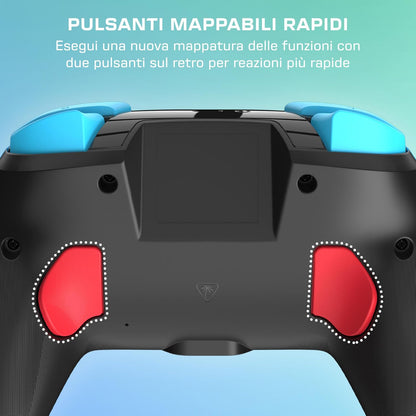 Turtle Beach - Rematch - Super Mario (Mario e Luigi) Illuiminato RGB LED  - Controller da gaming wireless per Nintendo Switch 2, Funziona anche con Nintendo Switch/Oled/Lite - Pulsante C non disponibile.