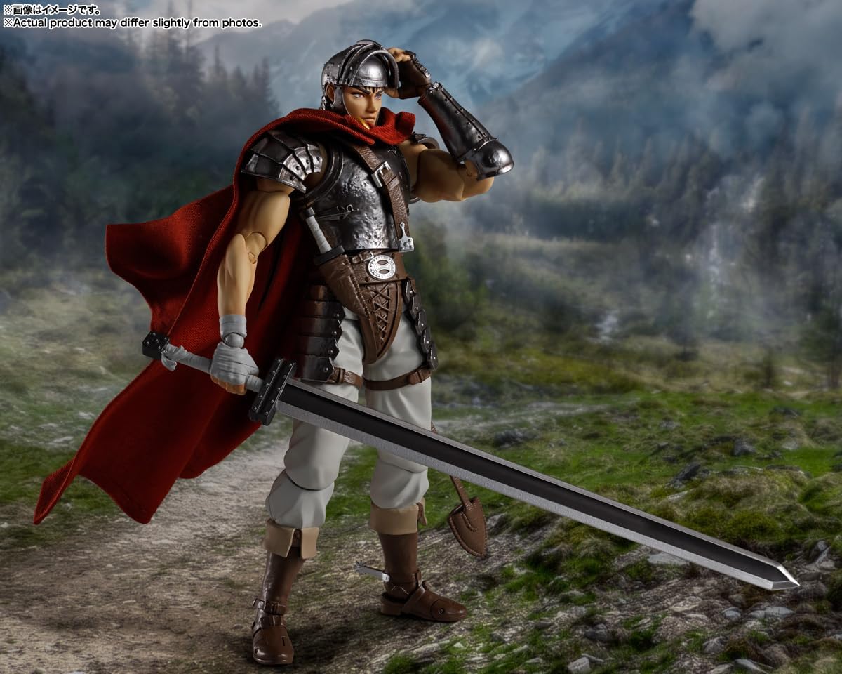 Bandai S.H. Figuarts: Berserk Guts The Band of The Hawk - Figure Articolata 16cm