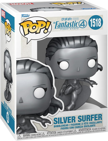Funko Pop ! Marvel Studios Fantastic 4 - (1518) Silver Surfer Vinyl Figure 9cm