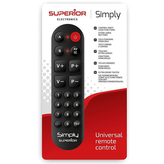 Superior Simply Telecomando Universale Per Tv Con Tasti Grandi Anziani Smart Tv