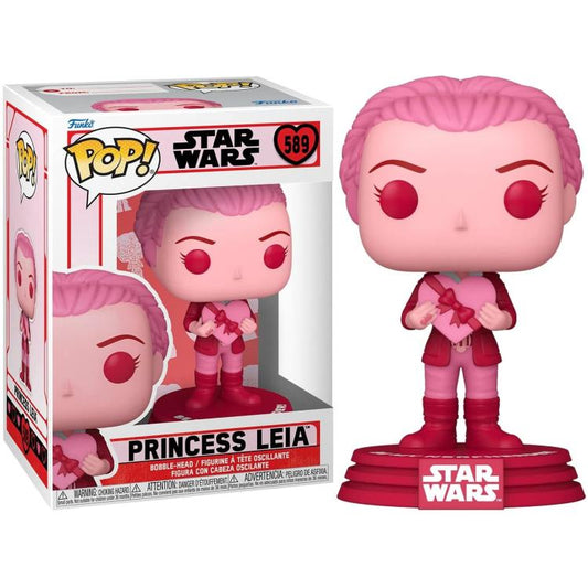 Funko Pop ! Star Wars (589) Princess Leia Vinyl Figure 9Cm Statuetta Collezione