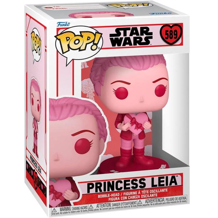 Funko Pop ! Star Wars (589) Princess Leia Vinyl Figure 9Cm Statuetta Collezione