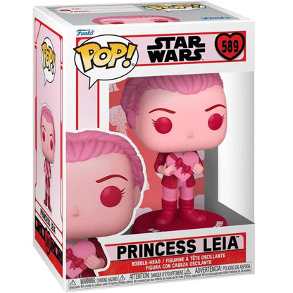 Funko Pop ! Star Wars (589) Princess Leia Vinyl Figure 9Cm Statuetta Collezione