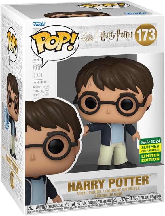 Funko Pop ! Harry Potter (173) - Harry Potter (Wand) Exm Convention Limited 9Cm