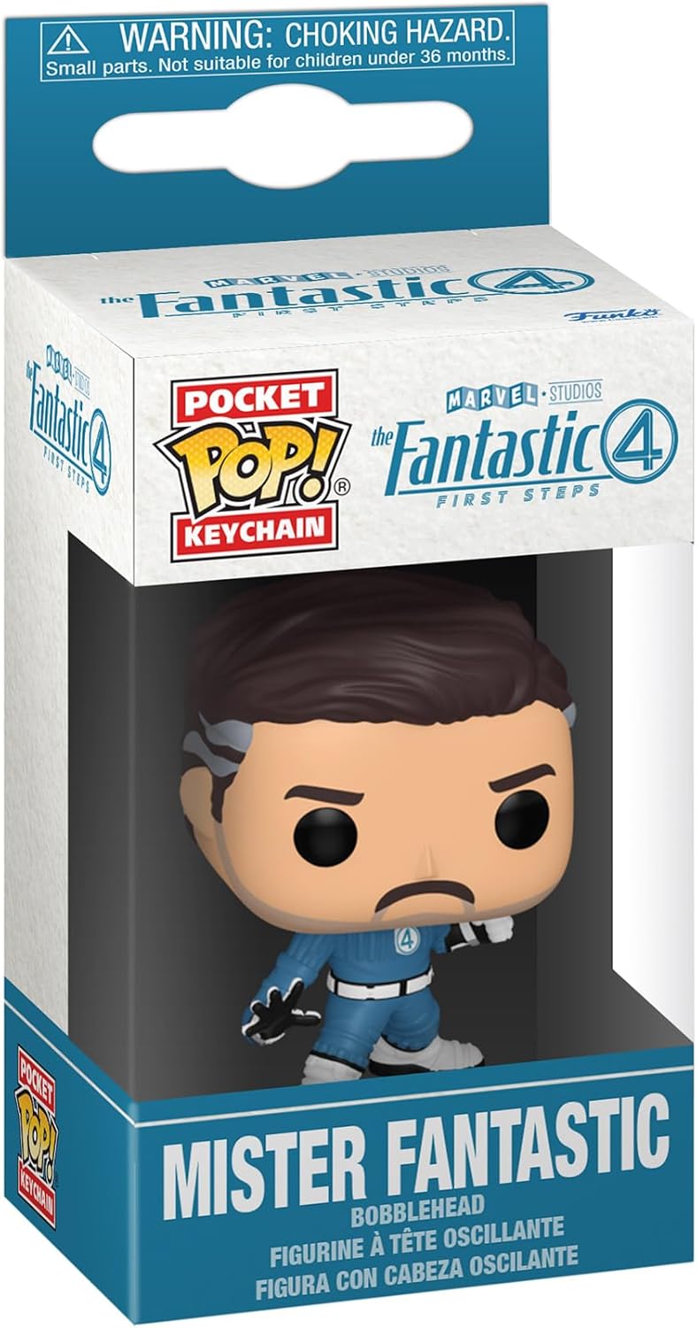 Funko Pop Pocket Keychain The Fantastic 4 (Mister Fantastic) Key Portachiavi