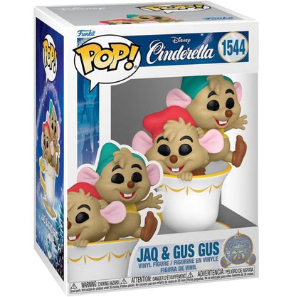 Funko Pop ! Disney Cenerentola 75Th - (1544) Jaq & Gus In Cup - Cinderellas 9Cm