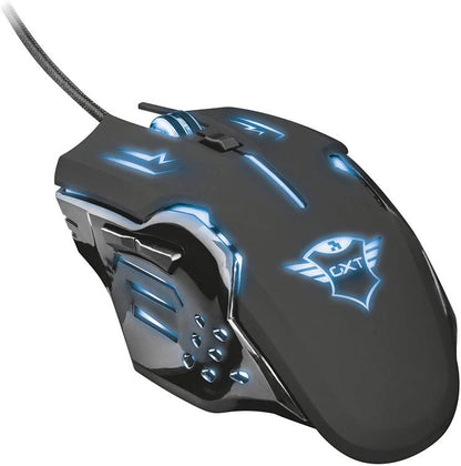 Trust Gaming Mouse Gxt 108 Rava Illuminato Rgb Gioco Pc Laptop Ps4 Ps5 Xbox One